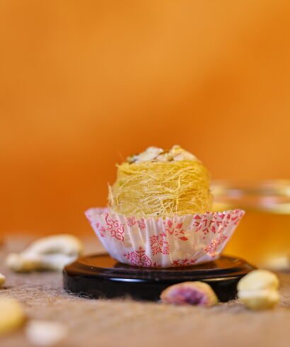 Assorted baklava sweet made with layered filo pastry and mixed nuts