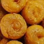 Badhusha sweet traditional Indian dessert with flaky texture and sugar glaze