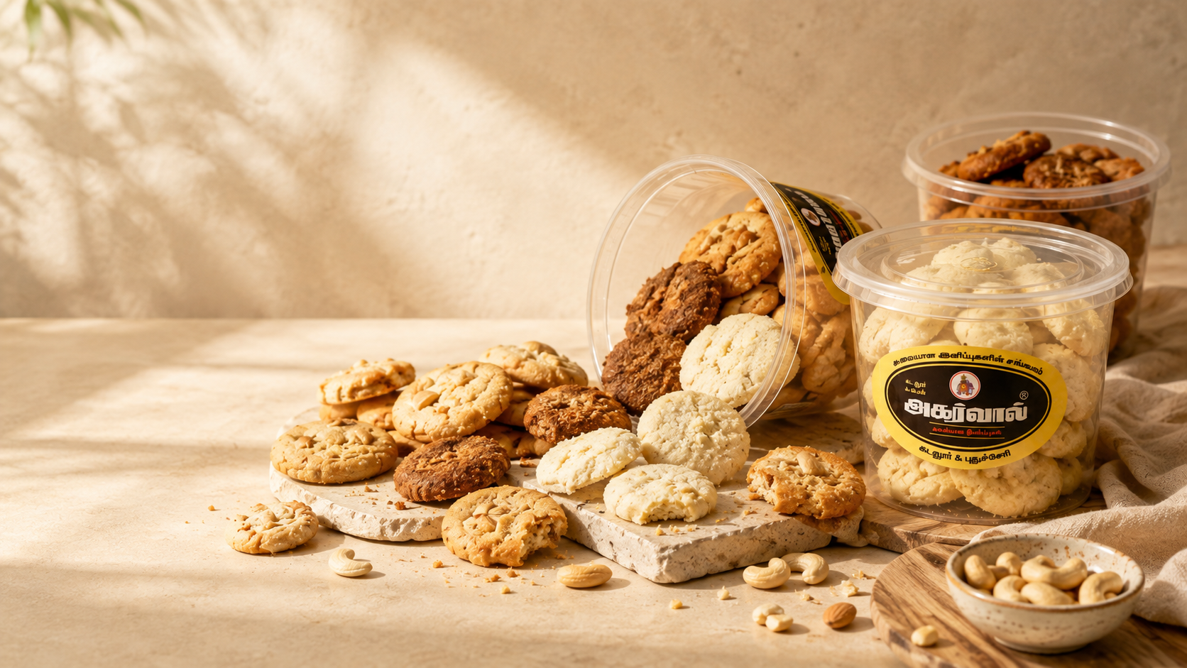 Assorted baklava sweet made with layered filo pastry and mixed nuts
